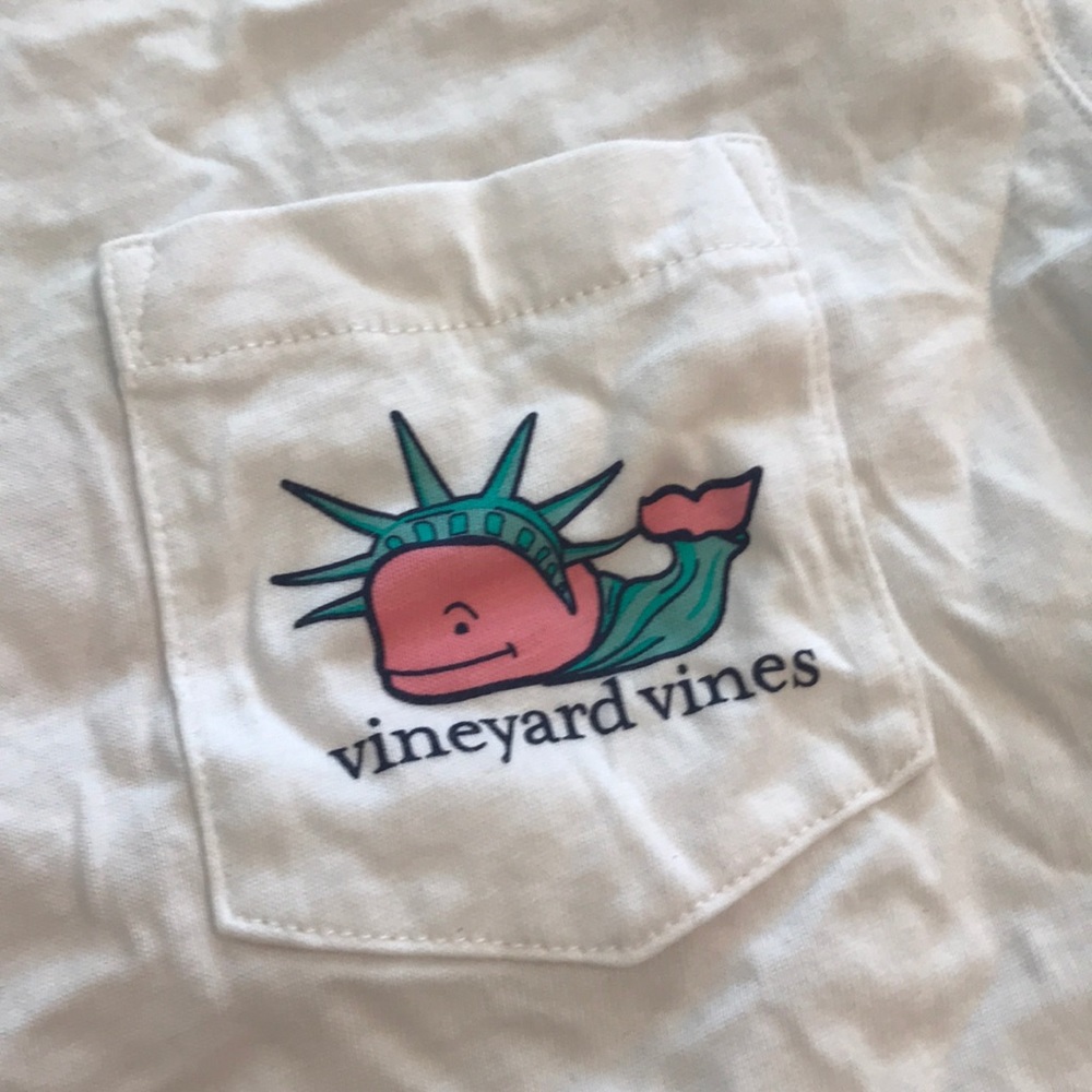Youth Vineyard Vines 4th of July ls tee
